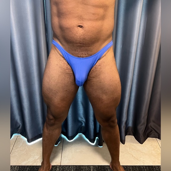 Mens NEW Blue slinky Bikini brief Small - Picture 2 of 5